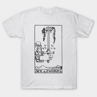 Tarot Card Ace Of Swords T-Shirt